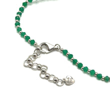 Natural Onyx 4mm with 925 Sterling Silver Station Necklace Faceted Rondelle Beaded Gemstone for Protection Energy