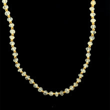 Natural Prehnite 4mm Faceted Rondelle Necklace with 925 Sterling Silver Station Beaded Gemstone Healing Energy