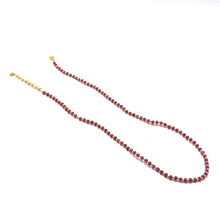 Boutique 925 Sterling Silver Station Necklace with Natural Ruby 3.5mm Faceted Rondelle Beaded Gemstone Passion Energy