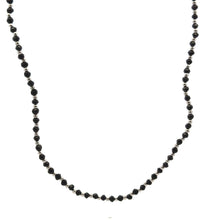 Balance Energy Natural Spinel 3mm with 925 Sterling Silver Station Necklace Faceted Rondelle Beaded Gemstone Silver Ball