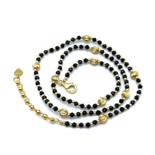 Stability Stone Natural Spinel 4mm with 925 Sterling Silver Station Necklace Faceted Rondelle Beaded Gemstone Gold Charms