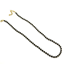 Versatile 925 Sterling Silver Station Necklace with Natural Spinel 4.5mm Faceted Ball Beaded Gemstone Root Chakra