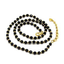 Versatile 925 Sterling Silver Station Necklace with Natural Spinel 4.5mm Faceted Ball Beaded Gemstone Root Chakra