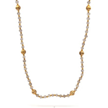 Exclusive 925 Sterling Silver Station Necklace with Natural Smoky Quartz 4mm Faceted Rondelle Beaded Gemstone Gold Charms Grounding Energy