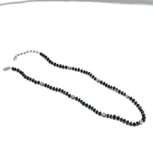 Protection Gem Natural Spinel 4.5mm with 925 Sterling Silver Station Necklace Faceted Rondelle Beaded Gemstone Silver Charms