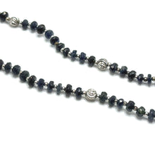 Protection Gem Natural Spinel 4.5mm with 925 Sterling Silver Station Necklace Faceted Rondelle Beaded Gemstone Silver Charms