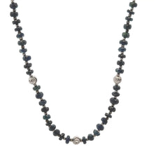 Protection Gem Natural Spinel 4.5mm with 925 Sterling Silver Station Necklace Faceted Rondelle Beaded Gemstone Silver Charms