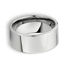 Tungsten Ring Domed Silver Glossy High Polished Band