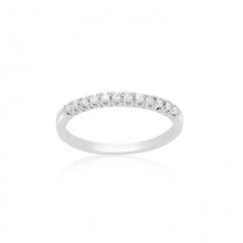 18K White Gold Diamond Half Eternity Ring | Prong-Set Wedding Band | Classic Timeless Design Jewelry