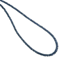 Natural Handmade Necklace Blue Sapphire Gemstone Plain Ball Birthstone Jewelry