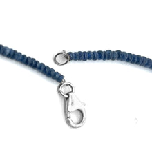 Natural Blue Sapphire Plain Rondelle Beads Precious Necklace