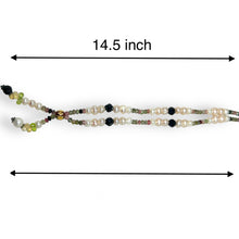 Natural Multi Tourmaline Pearl Citrine Peridot Beads Crafted Necklace