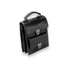 Vertical Buckle Satchel Bag Leather Umberto Ferreti Italian Travel Kit
