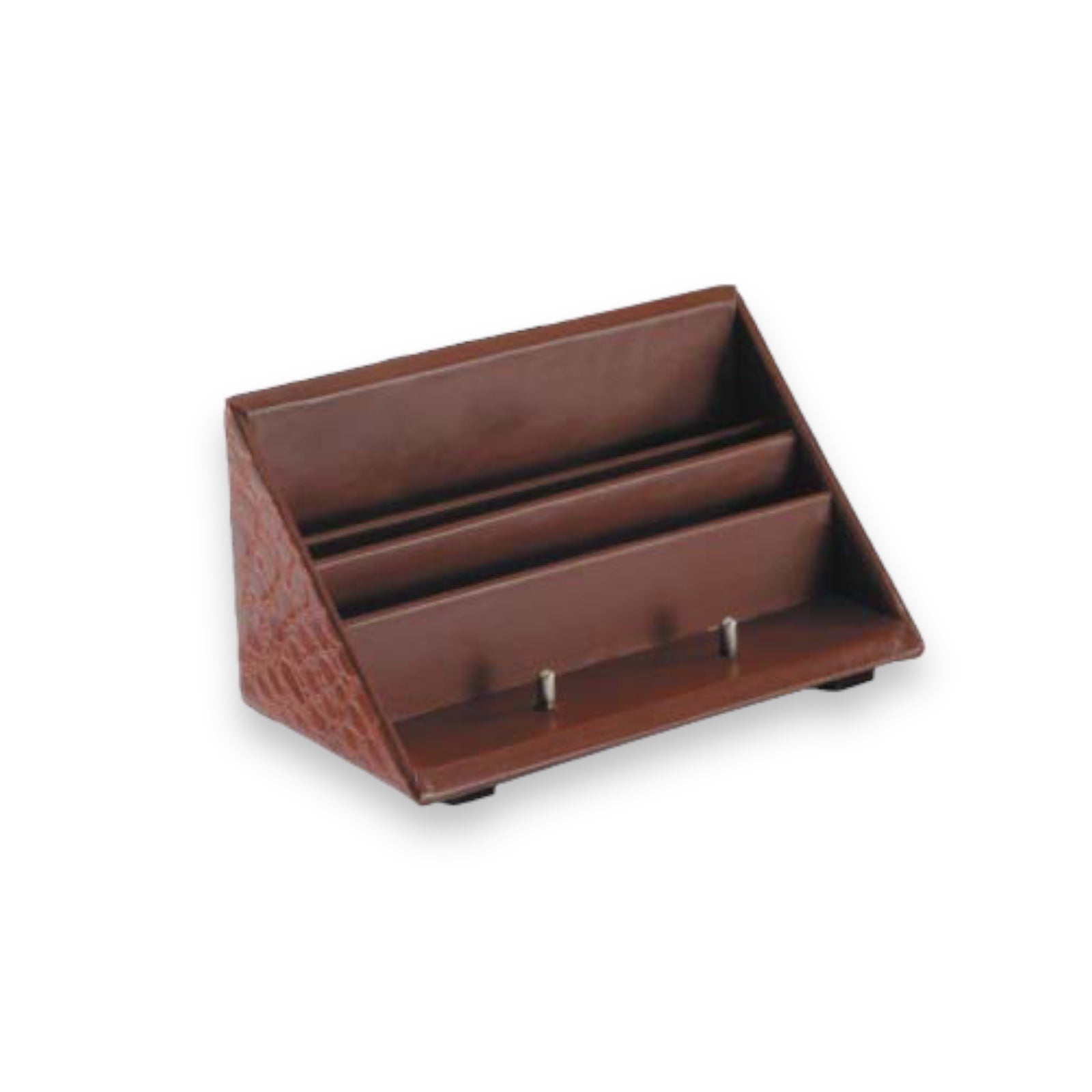 Cards Organizer Stand Leather Umberto Ferreti Made In Italy Organizer