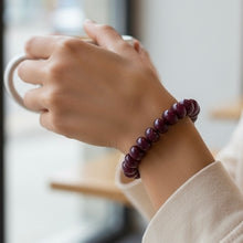 Natural Ruby Bracelet | Smooth 10-11mm Rondelle Beads | 24 Pcs 215 Carats | Crimson Red VVS Clarity | Unisex Gemstone Jewelry