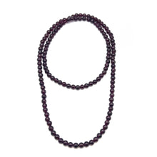 Garnet Natural Handmade Ball Plain Gemstone Beaded 28.8” Necklace Jewelry