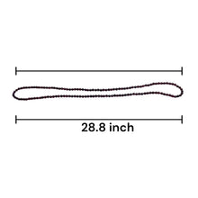 Garnet Natural Handmade Ball Plain Gemstone Beaded 28.8” Necklace Jewelry
