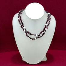 Handmade Natural Garnet Plain Fish & Agate Round Gemstone Beaded 16.7