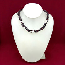Timeless Handmade Natural Garnet Tube Plain & Agate Round Gemstone Beaded 15.2