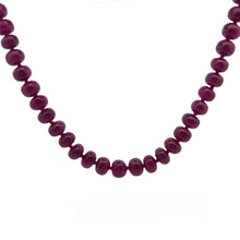 Ruby Gemstone Necklace | Smooth 10–11mm Rondelle Beads 81 Pcs 728 Carats | Rich Crimson Red VVS Clarity | 27 Inch Birthstone Precious Jewelry