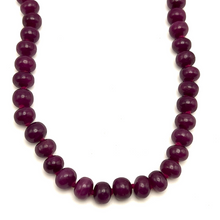 Finest Natural Ruby Rondelle 27 Inch Necklace Large 10-11mm Plain Cut VVS Clarity Crimson Color Gemstone Jewelry For Root Chakra Power, Passion & Vitality