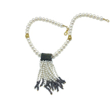 Elegant Plain Pearl Ball With Lariat Style Necklace