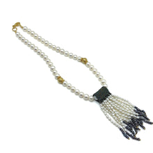 Elegant Plain Pearl Ball With Lariat Style Necklace