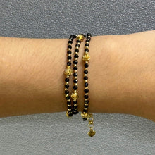 Stability Stone Natural Spinel 4mm with 925 Sterling Silver Station Necklace Faceted Rondelle Beaded Gemstone Gold Charms