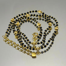 Stability Stone Natural Spinel 4mm with 925 Sterling Silver Station Necklace Faceted Rondelle Beaded Gemstone Gold Charms