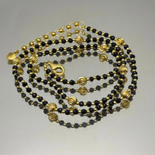 Strength Energy Natural Spinel 3mm with 925 Sterling Silver Station Necklace Faceted Rondelle Beaded Gemstone Gold Charms