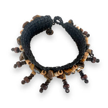 Handmade Brown Coconut Shell Tiger's eye Bracelet 7 Inch Artisan Design Wristband