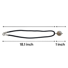 Natural Jasper Gemstone Pendant 20mm Ball Smooth Luster with Dark Twisted Cord Unisex Necklace