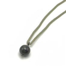 Natural Jasper Gemstone 20mm Ball with Light Green Twisted Cord Pendant Necklace To Soothe & Calm