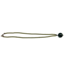 Natural Jasper Gemstone Ball 20mm with Light Green Twisted Cord Pendant Necklace to Balance Inner Strength