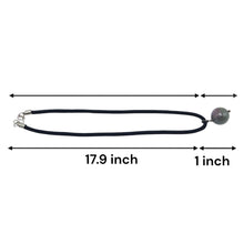 Natural Jasper Pendant 20mm Ball Gemstone Twisted Cord Protection Unisex Necklace Stone Known for Protection