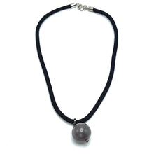 Natural Jasper Pendant 20mm Ball Gemstone Twisted Cord Protection Unisex Necklace Stone Known for Protection