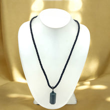 Natural Jasper Gemstone 25mm Plain Hexagon Shape With Dark Twisted Cord Pendant Necklace Believed To Support Emotional Balance And Strength