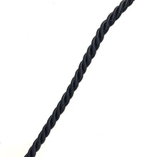 Natural Sodalite Gemstone 24mm Bar Shape Pendant with Black Twisted Cord Unisex Necklace Timeless Everyday Styling