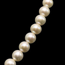 Natural Freshwater Pearl 7mm White Round Necklace 16.8inch Pure Pearl Jewelry for Spiritual Cleansing