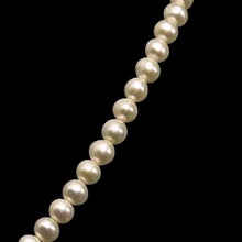 Natural Freshwater Pearl 6mm White Round Necklace 17inch Elegant Bridal Necklace for Purity and New Beginnings