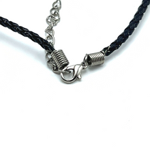 Natural Carnelian Gemstone 13mm Drop Shape With Black Twisted Cord Pendant Necklace Known For Action Focus And Determination