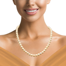 Natural Freshwater Pearl 11mm Cream Round Necklace 15.5inch Elegant Style Necklace for Grace and Harmony