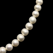 Natural Freshwater Pearl 10mm White Round Necklace 16.7inch Glossy Pearl Jewelry for Radiance and Peace