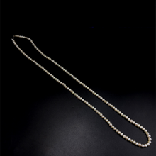 Natural Freshwater Pearl 5mm White Round Necklace 32.5inch Freshwater Pearl Jewelry for Purity and Spiritual Calm