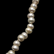 Natural Freshwater Pearl 8mm Cream Button Shape Necklace 19inch Premium Pearl Necklace for Confidence and Balance