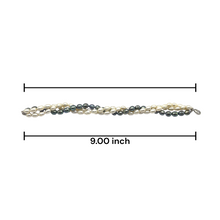 Freshwater Pearl Bracelet White Grey Drop Button Shape 9 Inch Perfect for Bridal Jewelry Symbol of Care Serenity and Calming Energy