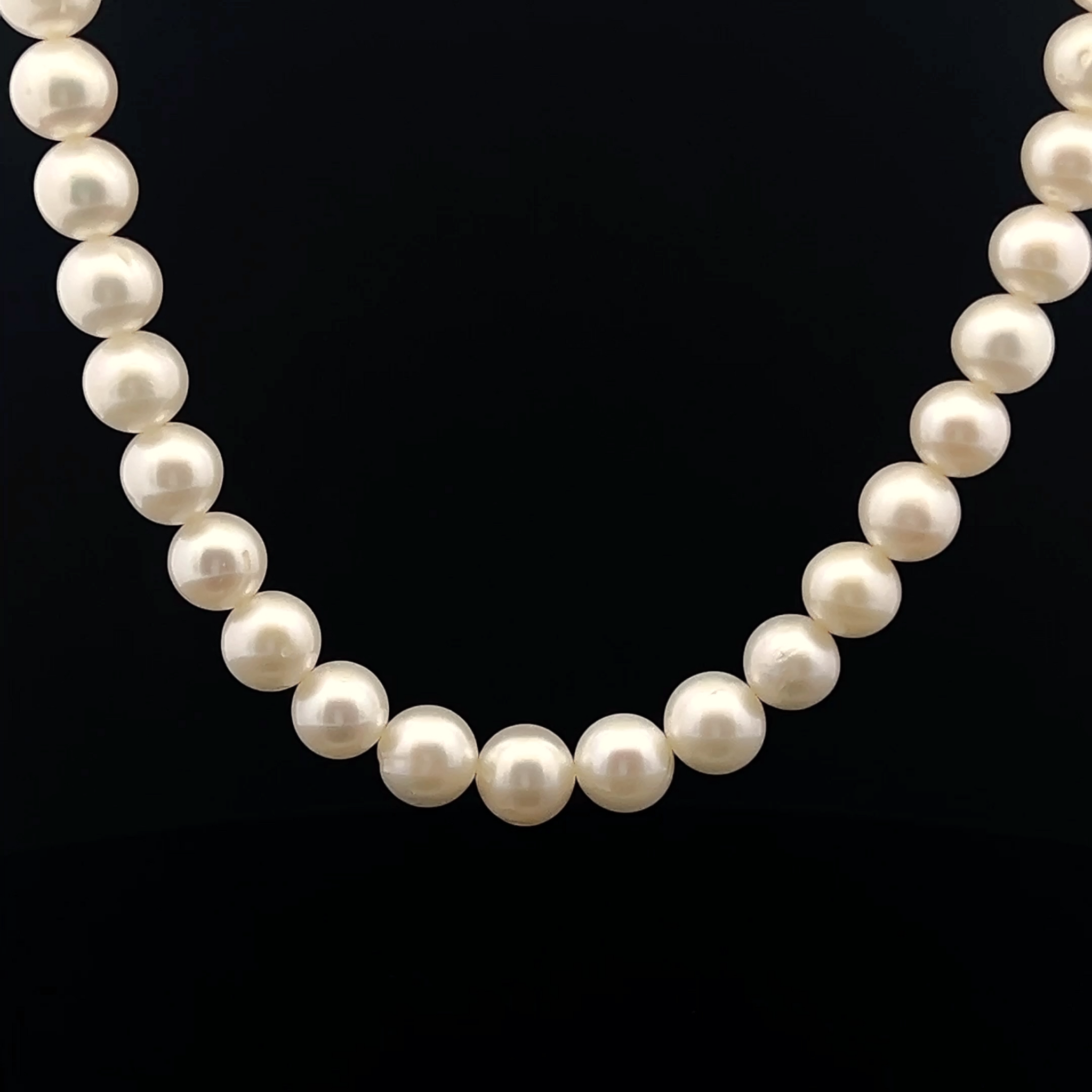 Natural Freshwater Pearl 7mm White Round Necklace 17inch Classic Pearl Jewelry for Purity and Loving Energy