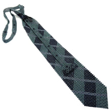 Handcrafted Diamond Linked Pattern Pearl Tie Unique and Stylish