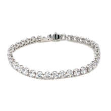 Classic Premium White Cubic Zirconia Tennis Bracelet 925 Sterling Silver 5x5mm CZ 7.48’’ Timeless Design - Bracelet