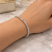 925 Sterling Silver White Cubic Zirconia Tennis Bracelet Premium 3.75mm Stones 7.48’’ Elegant Bracelet - Bracelet